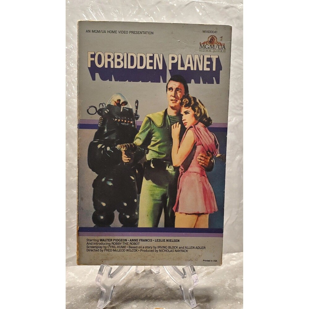 Vintage 1983 MGM Forbidden Planet VHS Cassette Tape Movie Sci-Fi